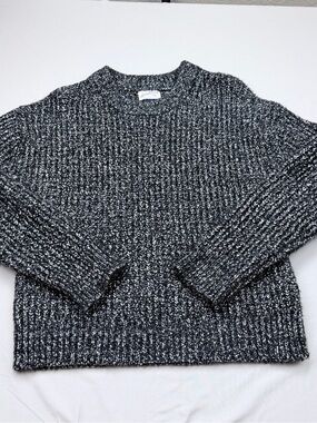Universal Thread Black & White Marled Crewneck Sweater - Women's
